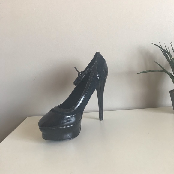 Platform Leather Heels - Picture 6 of 11